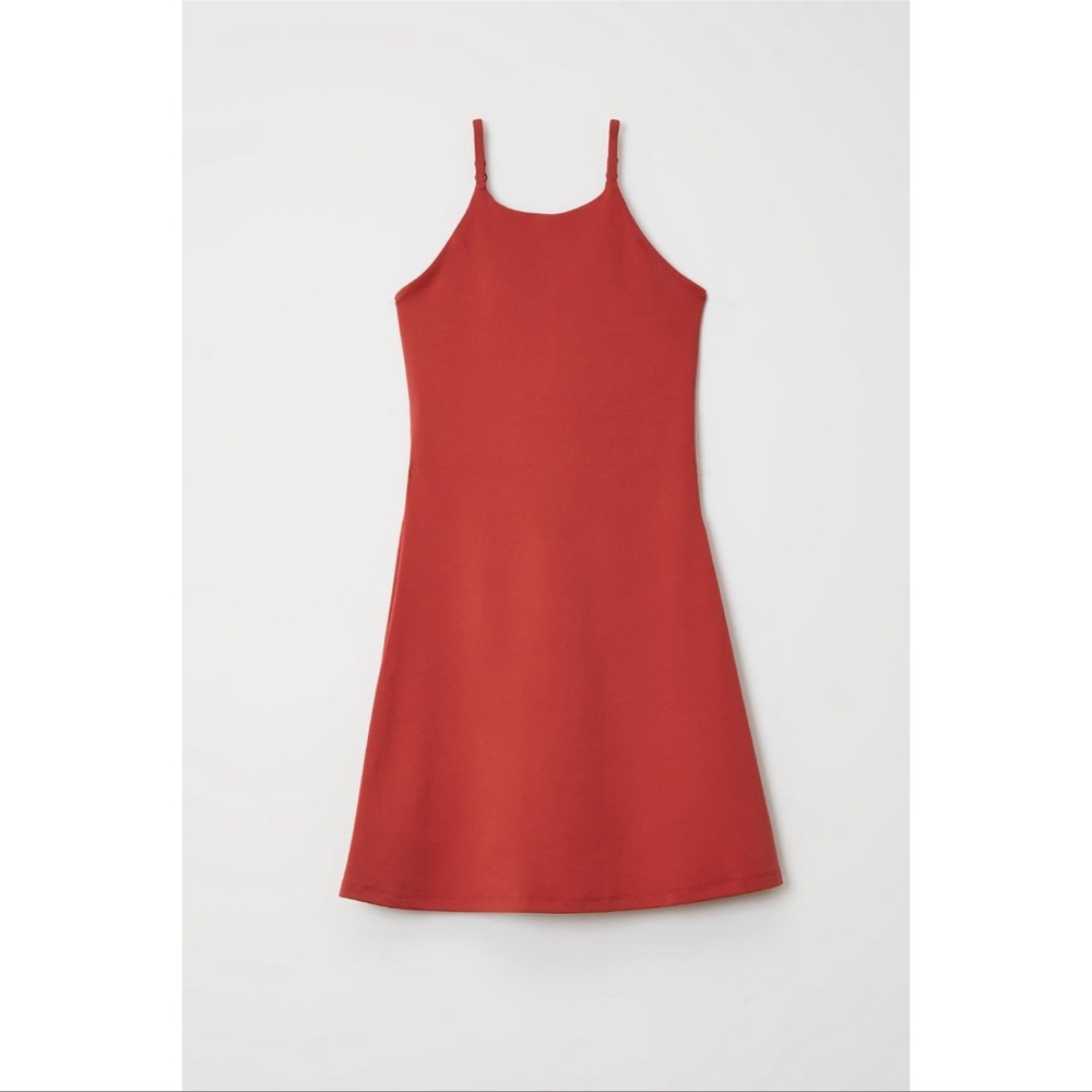GIRLFRIEND COLLECTIVE Naomi Workout Dress In Lava